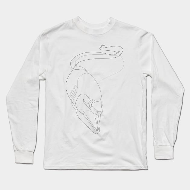 moray eel Long Sleeve T-Shirt by addillum